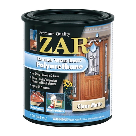 Keen Matte Clear Water-Based Polyurethane, 1 qt., 4PK KE3287279